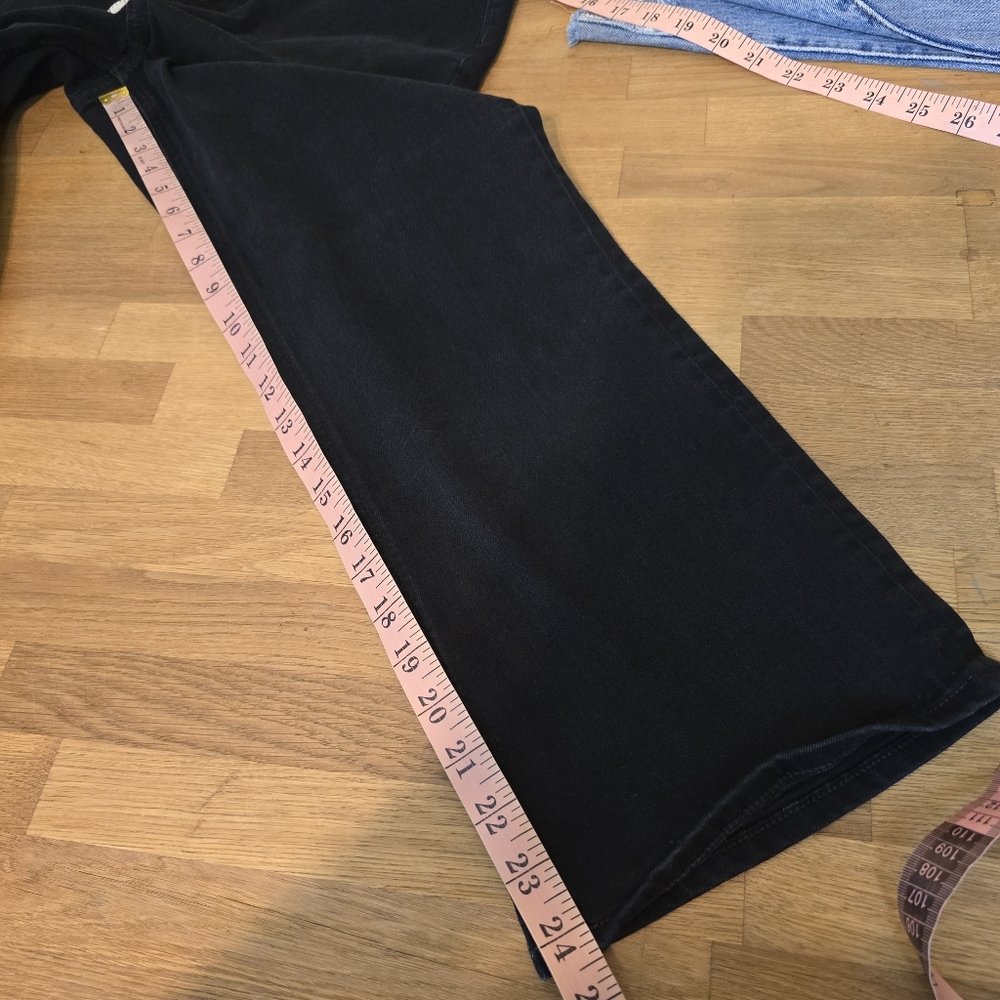 J. Crew Mid Rise Flare Crop Black Jean In All Day Stretch 31 - Picture 12 of 13
